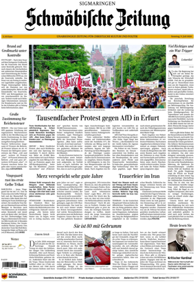 Cover of Schwabische Zeitung (Sigmaringen)