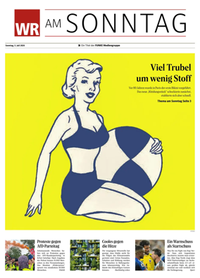 Cover of Westfalische Rundschau (WR am Sonntag)