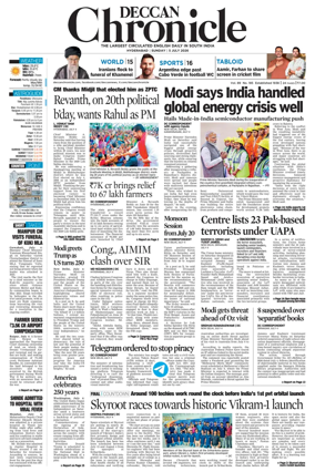 Cover of Deccan Chronicle