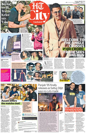 Cover of Hindustan Times (Lucknow) - Live