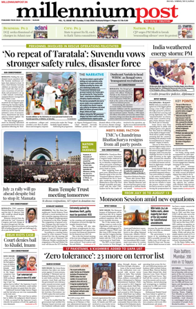 Cover of Millennium Post (Kolkata)