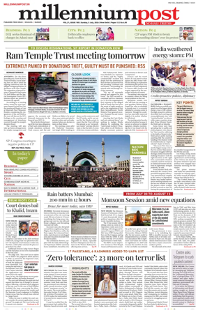 Cover of Millennium Post