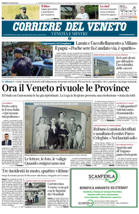 Cover of Corriere del Veneto (Venezia e Mestre)