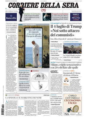 Cover of Corriere della Sera