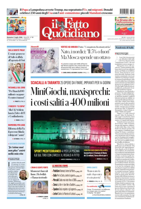 Cover of Il Fatto Quotidiano