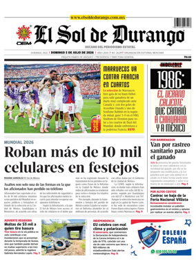 Cover of El Sol de Durango