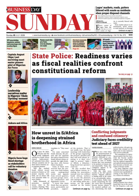 Cover of Business Day (Nigeria)