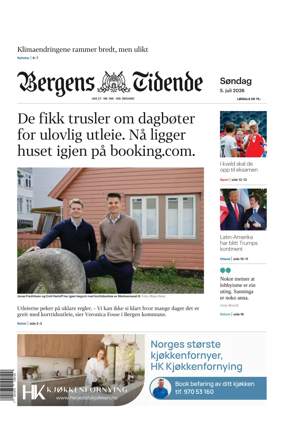 Cover of Bergens Tidende