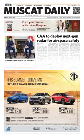 Cover of Muscat Daily