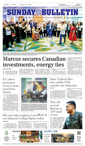 Cover of Manila Bulletin