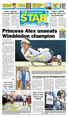 Cover of The Philippine Star