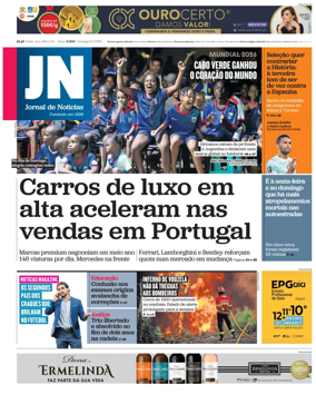 Cover of Jornal de Noticias
