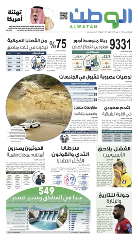 Cover of Al-Watan (Saudi)