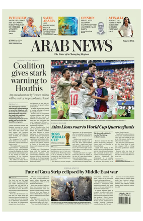 Cover of Arab News