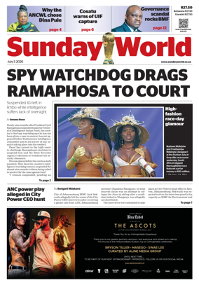 Cover of Sunday World (South Africa)