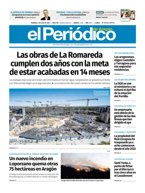 Cover of El Periodico Aragon
