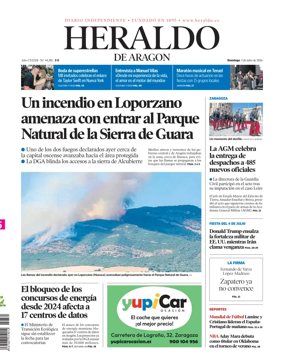Cover of Heraldo de Aragon