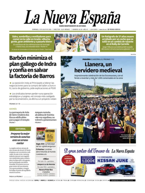 Cover of La Nueva Espana (Occidente)