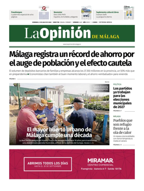 Cover of La Opinion de Malaga