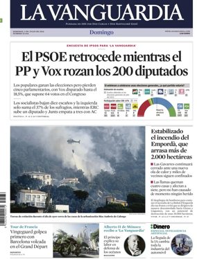 Cover of La Vanguardia (1st Edition)