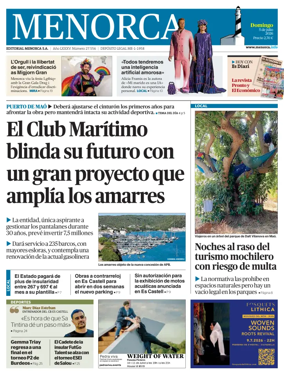 Cover of Menorca Diario Insular