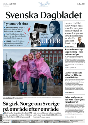 Cover of Svenska Dagbladet