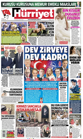 Cover of Hurriyet