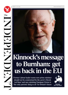 Cover of The Independent
