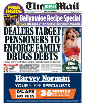 Cover of The Irish Mail on Sunday