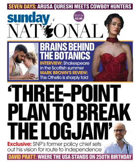 Cover of The National (Scotland)