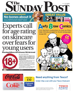 Cover of The Sunday Post (Central Edition)