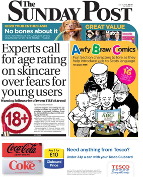 Cover of The Sunday Post (Dundee)