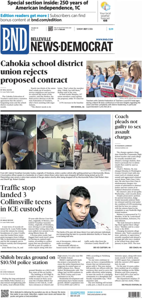 Cover of Belleville News-Democrat (Sunday)