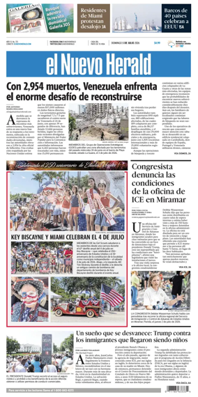 Cover of El Nuevo Herald (Sunday)