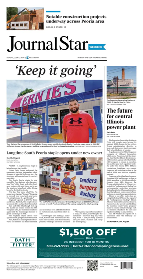 Cover of Journal Star (Peoria)
