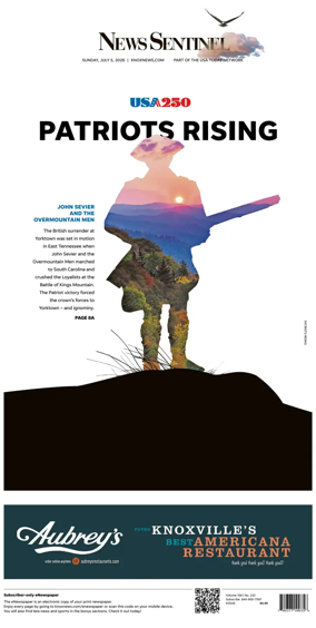 Cover of Knoxville News Sentinel