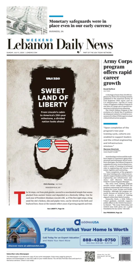 Cover of Lebanon Daily News