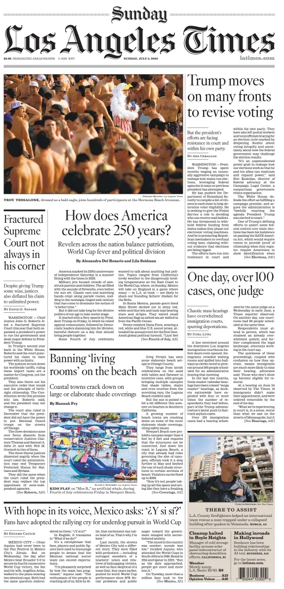 Cover of Los Angeles Times (Sunday)