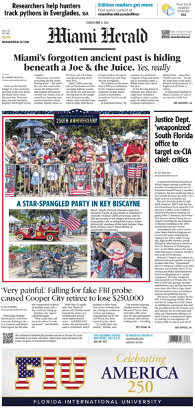 Cover of Miami Herald (Sunday)