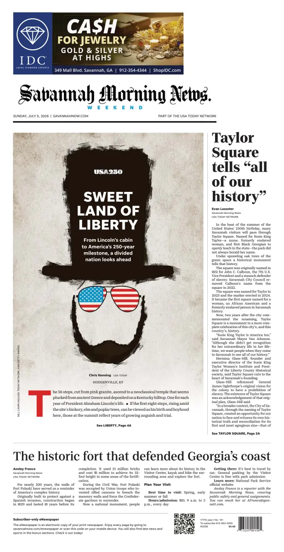 Cover of Savannah Morning News