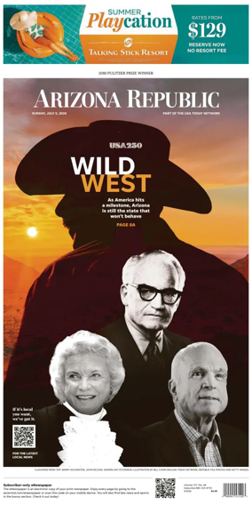 Cover of The Arizona Republic