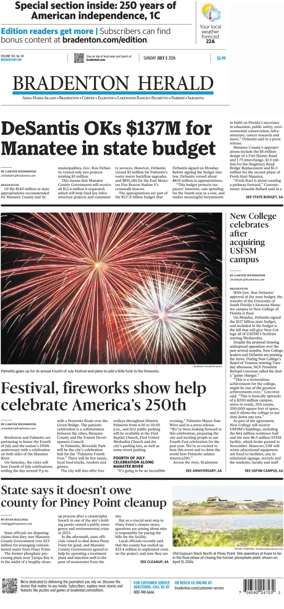 Cover of The Bradenton Herald (Sunday)