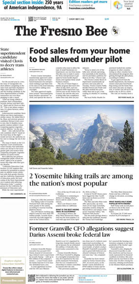 Cover of The Fresno Bee (Sunday)