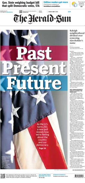 Cover of The Herald Sun (Sunday)