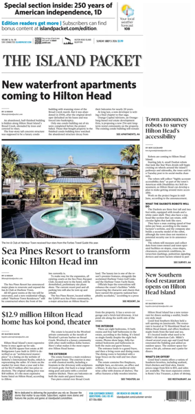 Cover of The Island Packet (Sunday)