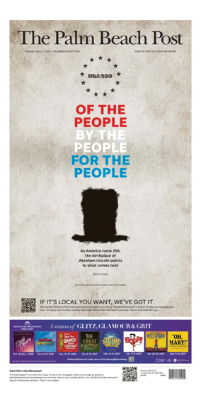 Cover of The Palm Beach Post