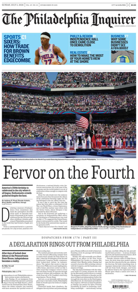Cover of The Philadelphia Inquirer