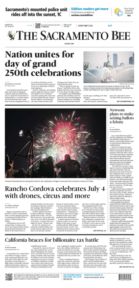 Cover of The Sacramento Bee (Sunday)