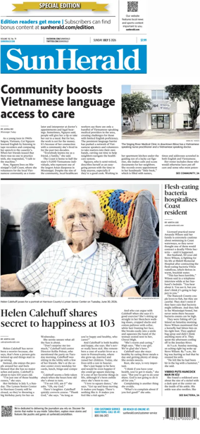 Cover of The Sun Herald (Sunday)