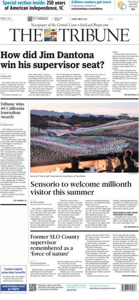 Cover of The Tribune (SLO) (Sunday)